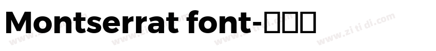 Montserrat font字体转换